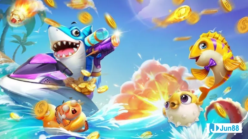 Săn cá trong bước 4